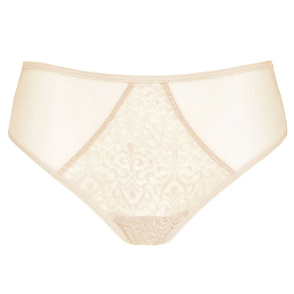 Gorteks Gabi Beige Semi Sheer Lace Bikini Panty