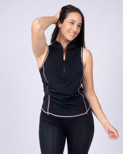 Get Soaked Sleeveless Swim Top with Built-in Bra