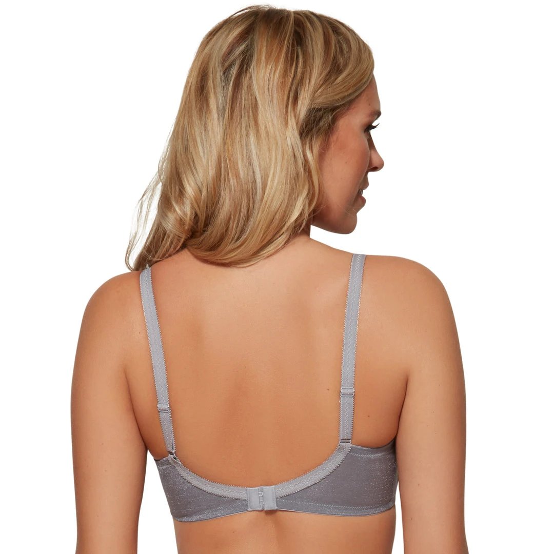 Gossard Glossies Silver Sexy Sheer Molded Bra by Gossard Lingerie