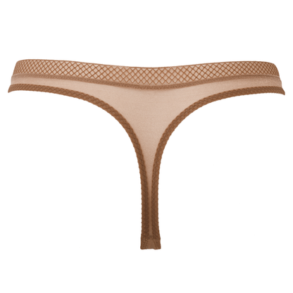 Gossard Glossies Bronze Sheer Thong Panty