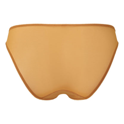 Gossard Glossies Lace Spiced Honey Sheer Bikini Panty