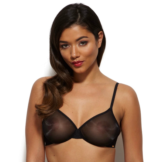 Sheer Molded Bra Gossard Glossies Black-0
