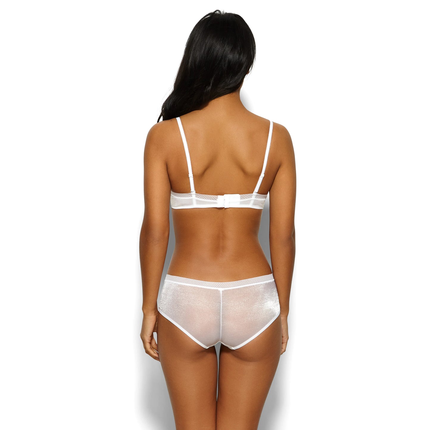 Sheer See Through Shorts Panty Gossard Glossies White-3