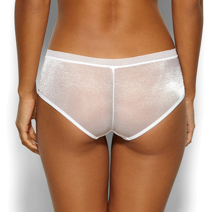 Sheer See Through Shorts Panty Gossard Glossies White-1