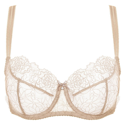 Gorteks Pamela Cappucino Sheer Mesh Balconette Bra