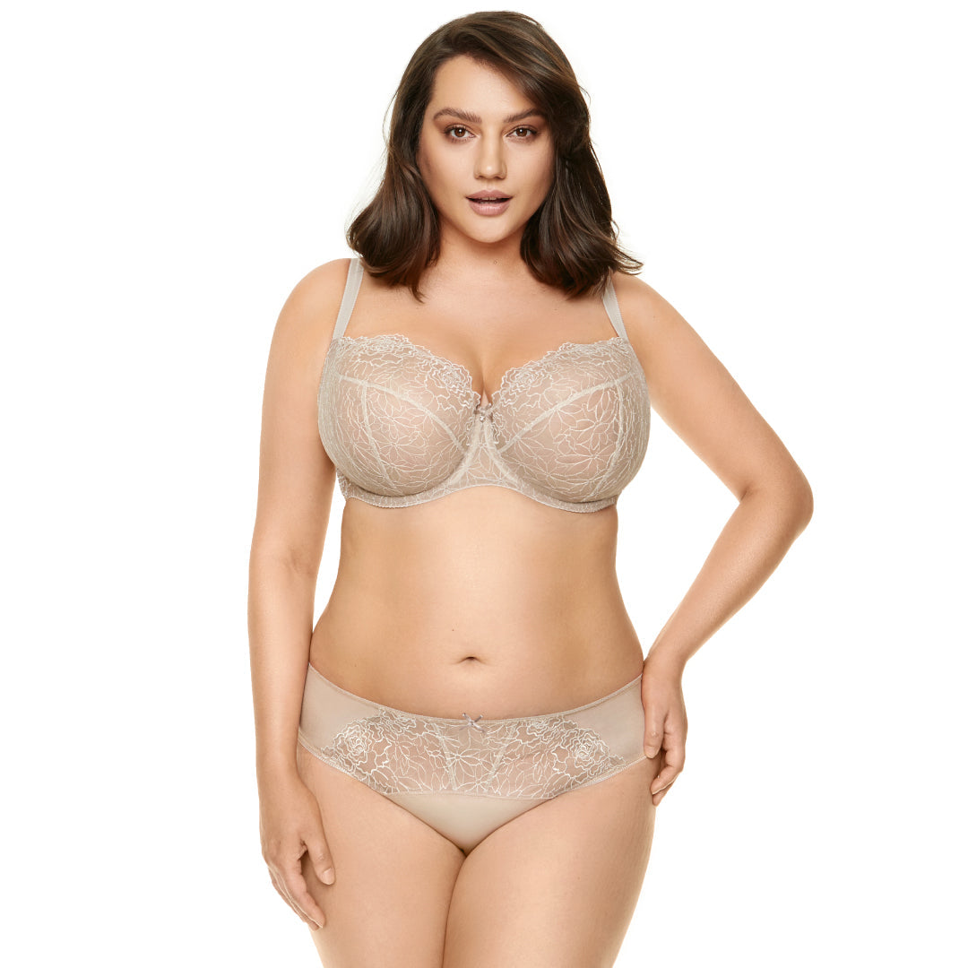 Gorteks Pamela Cappucino Sheer Mesh Balconette Bra
