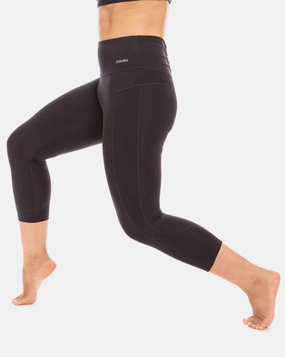 Squeeze Play High-Waist Capri – Booya Black by Handful