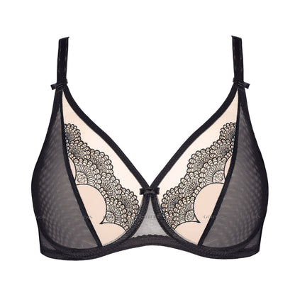 Gorteks Heidi Sheer Full Plunge Underwire Bra