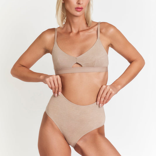 HempWear High-Rise Brief for Women - Natural Breathable Odor-Resistant Comfort with Organic Cotton by Net Positive