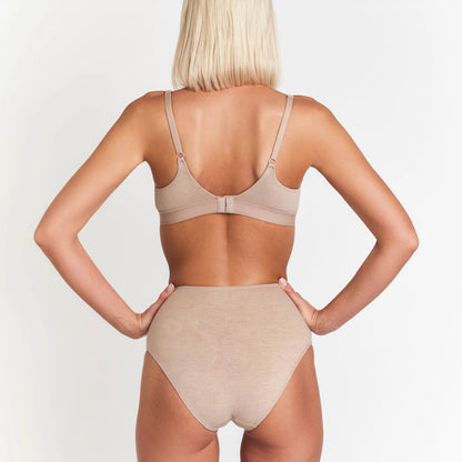 HempWear High-Rise Brief for Women - Natural Breathable Odor-Resistant Comfort with Organic Cotton by Net Positive