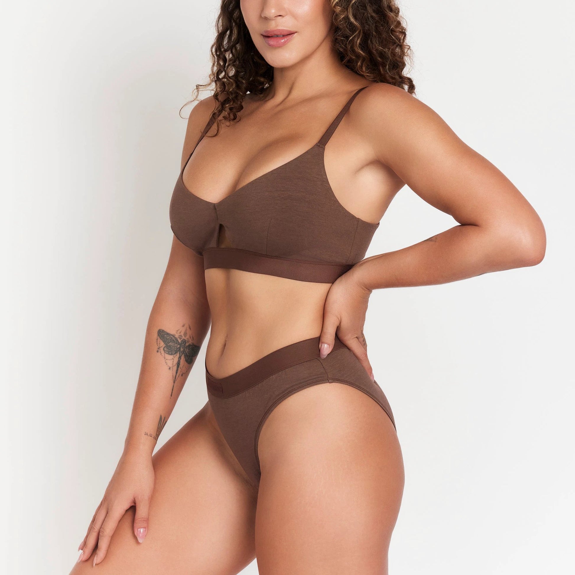 Keyhole Hemp Bralette - Naturally Breathable, Comfortable For Everyday Wear With Soft Support by Net Positive