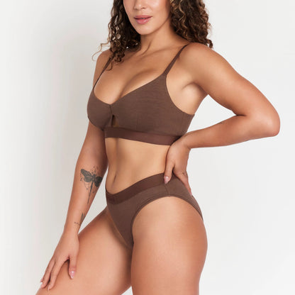 Keyhole Hemp Bralette - Naturally Breathable, Comfortable For Everyday Wear With Soft Support by Net Positive
