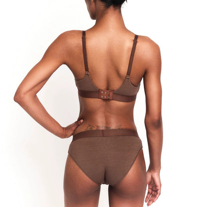 Women's Hemp Mid-Rise Brief Underwear - Natural Breathable, Antimicrobial Fabric for Comfort and Odor Resistance by Net Positive