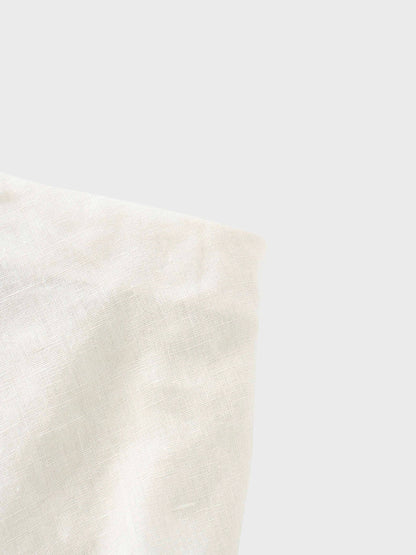 Linen Slip Skirt-Ecru by Hailey