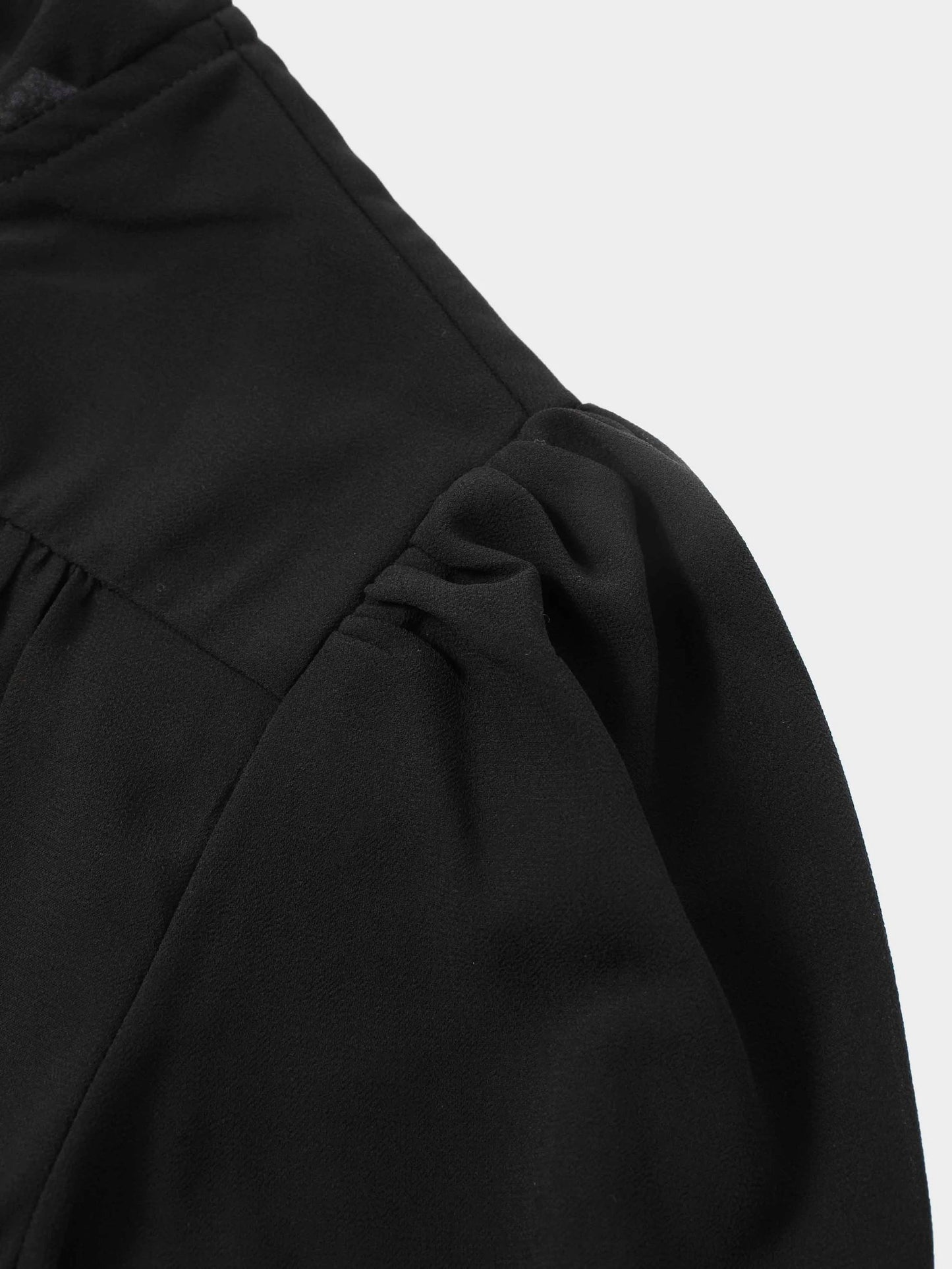 Asymmetrical Bottom Belted Dress-Black by Stella & Rose