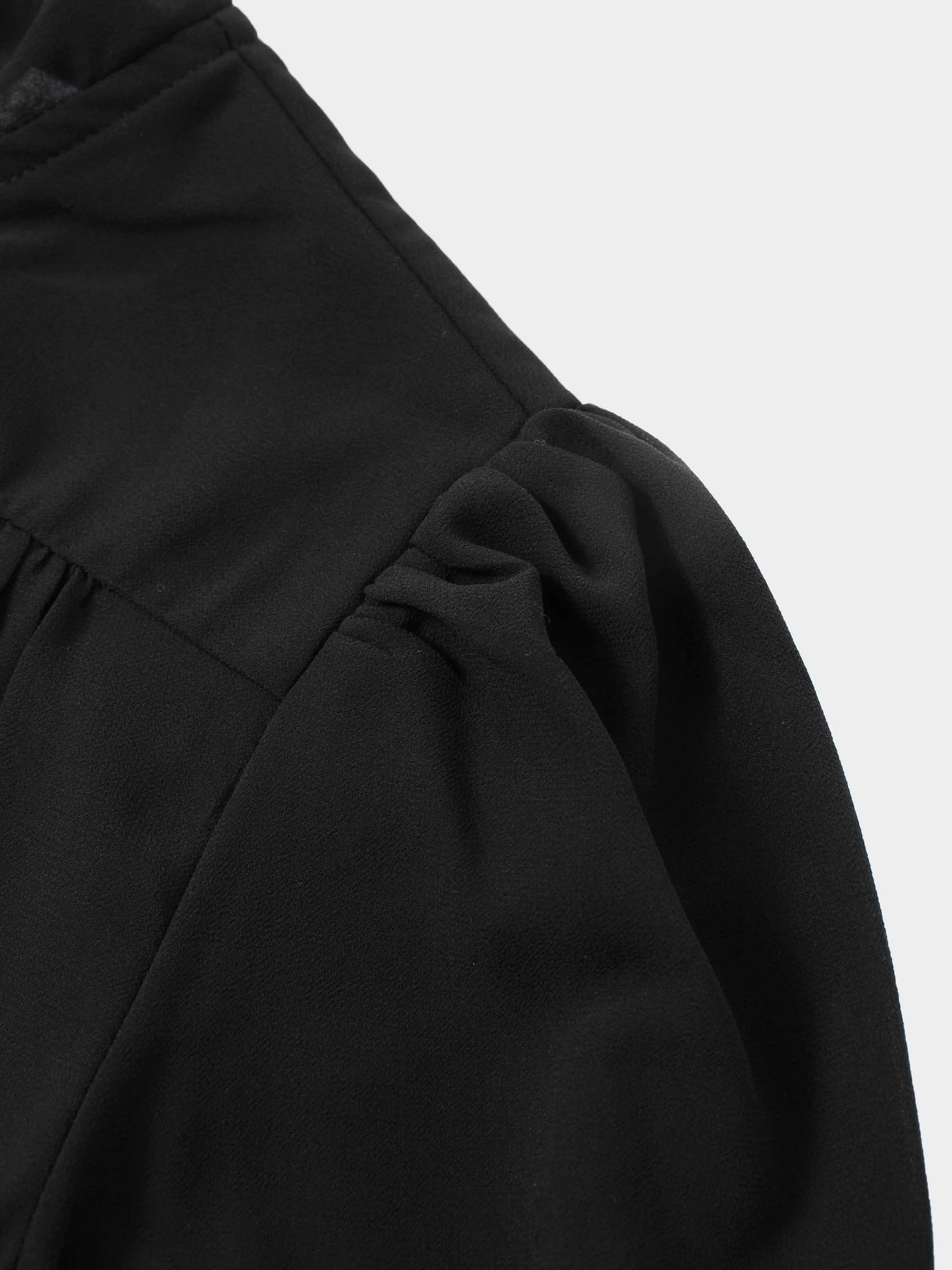 Asymmetrical Bottom Belted Dress-Black by Stella & Rose