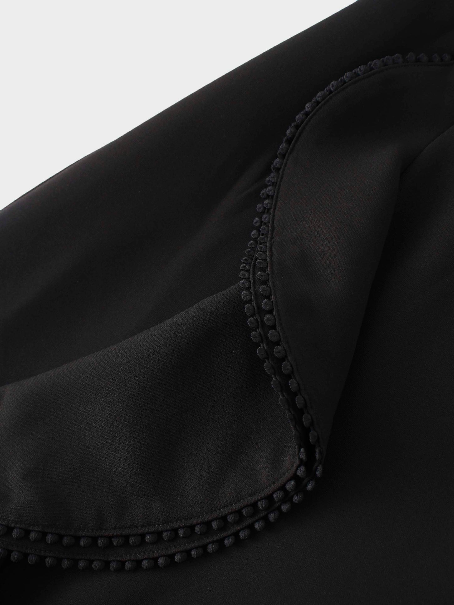Side Ruffle Skirt-Black by MEENA