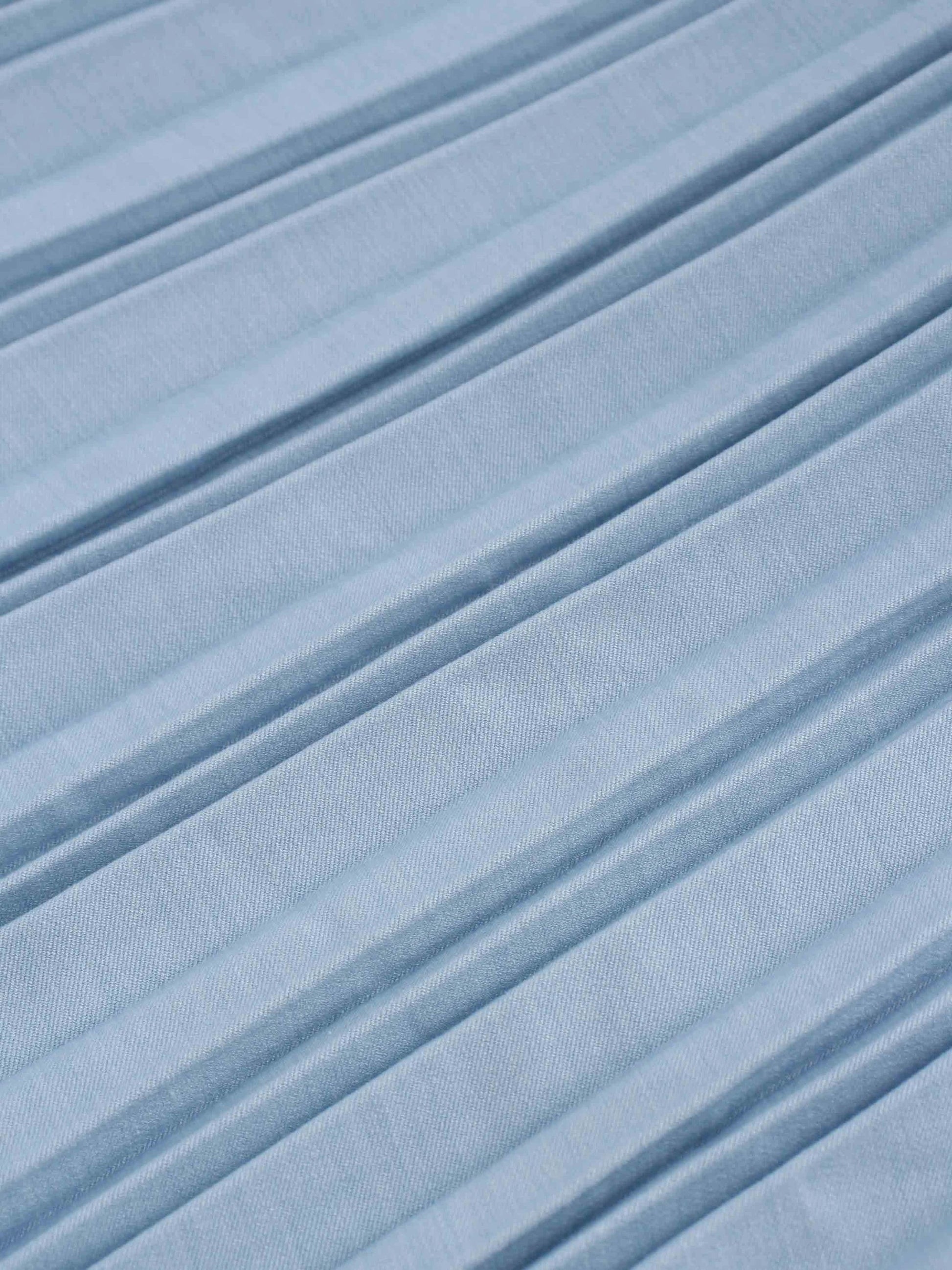 Thin Pleated Skirt-Light Blue by MELI