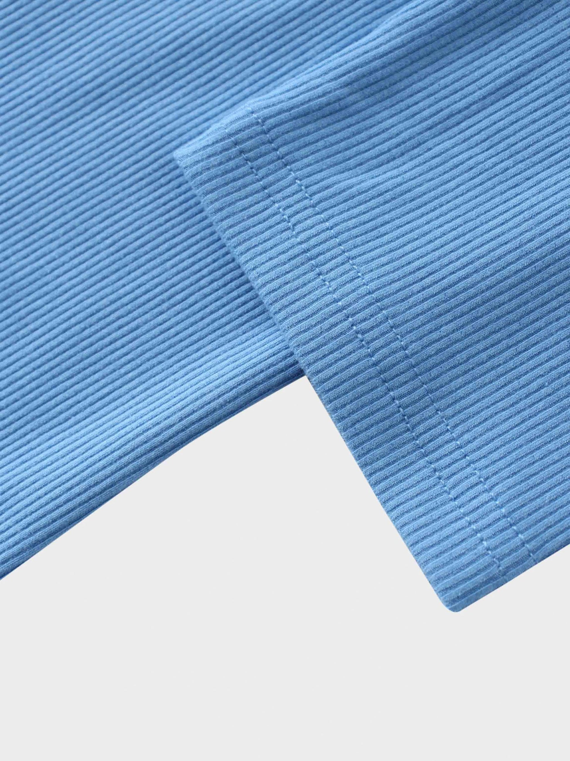 RIBBED HIGH V 3Q-PERIWINKLE BLUE by MELI