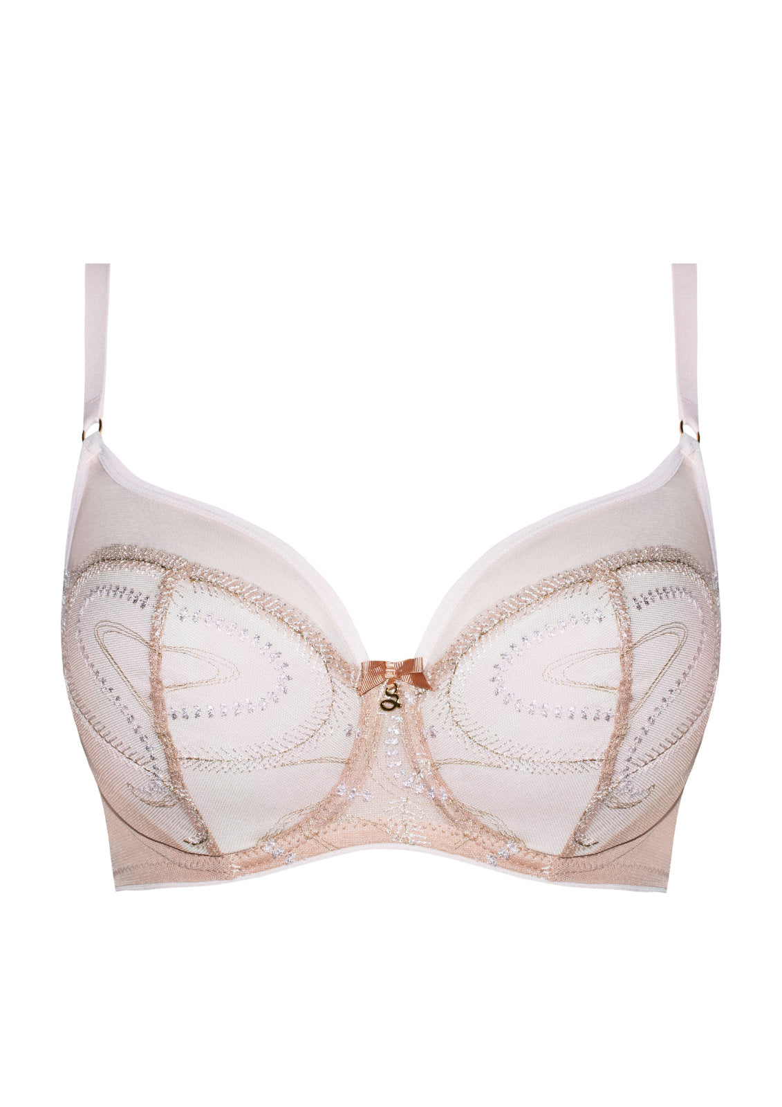 Samanta Indiana Cappuccino Sheer Balconette Bra