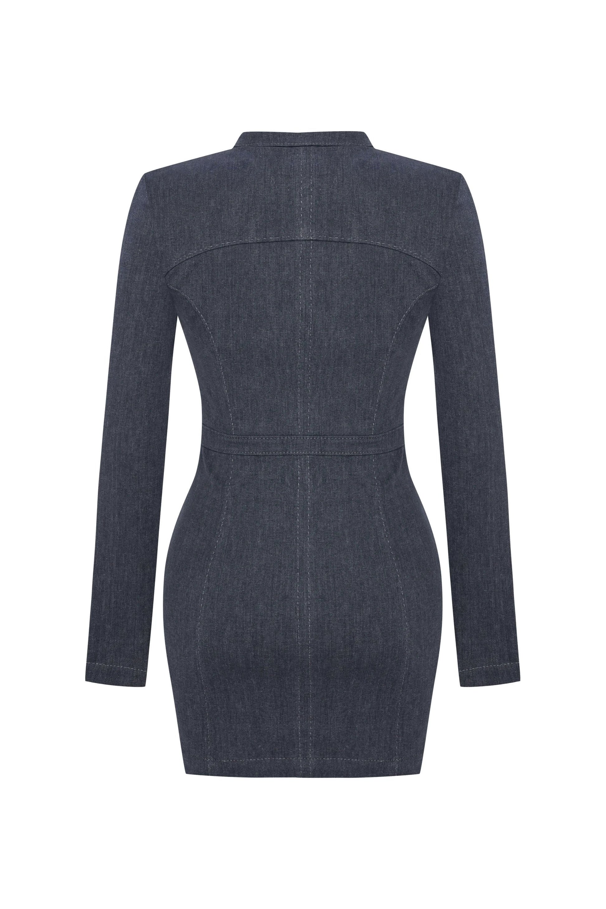 JENDUE Aurora Denim Dress - Chic Cut-Out Mini by Jendue