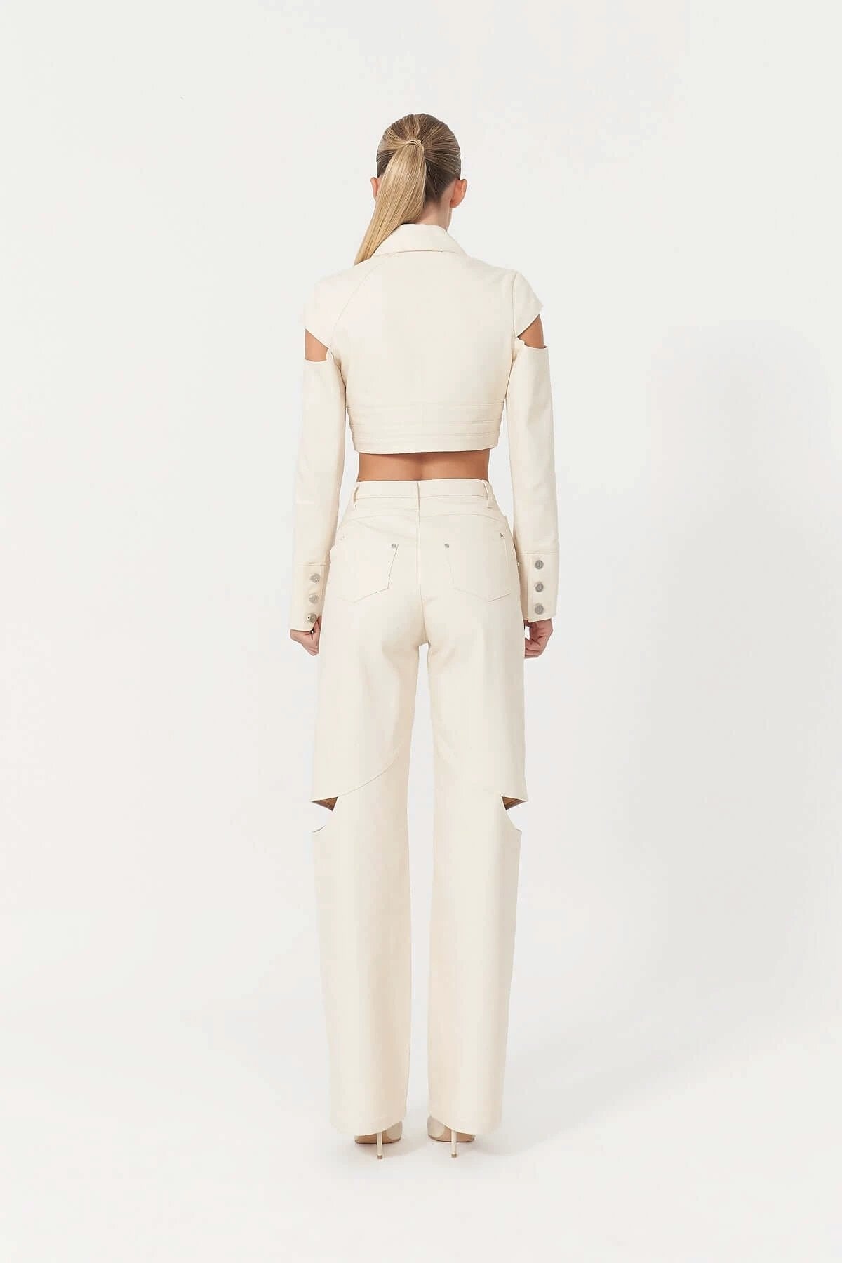 JENDUE Chaby Chic Cut-Out Denim Jeans - Unique & Stylish by Jendue