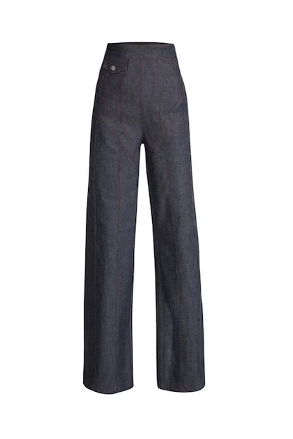 JENDUE Chaby Denim Jean - Ecru Wide Leg by Jendue