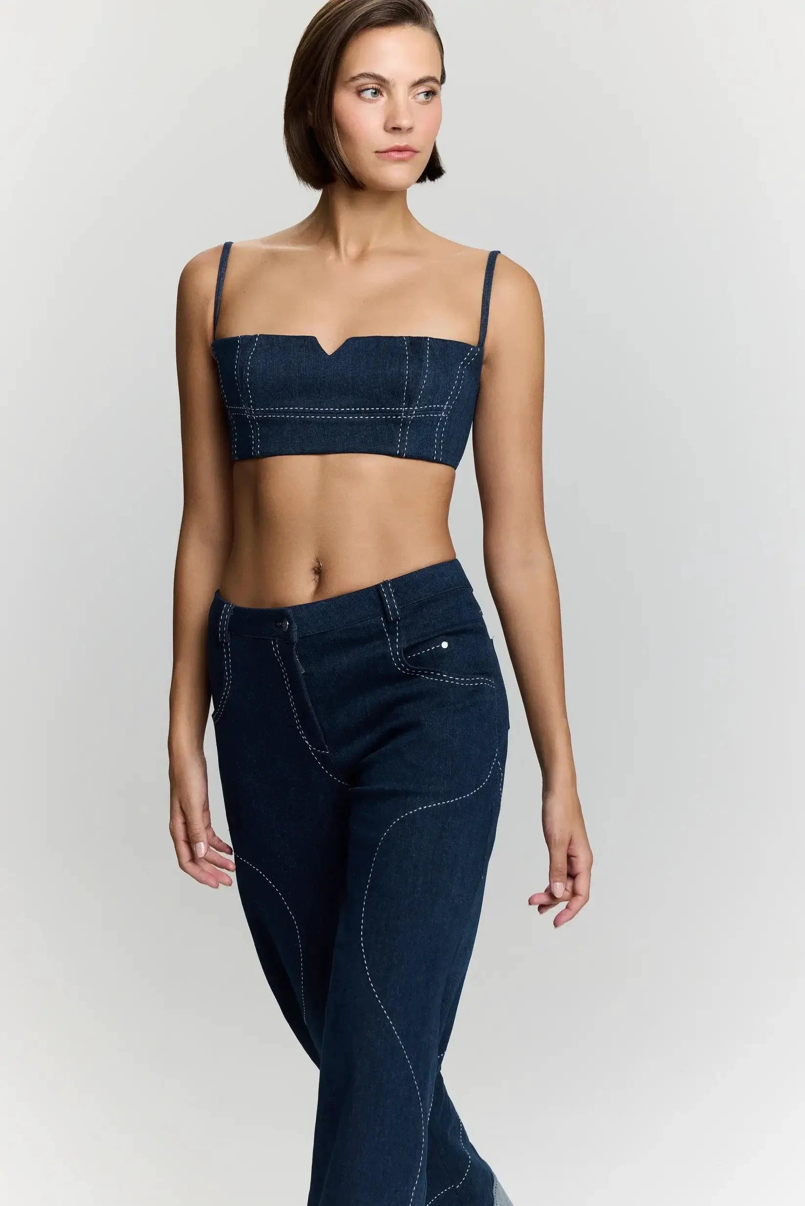 JENDUE Clementine Denim Jean - High Waisted Wide Leg by Jendue US