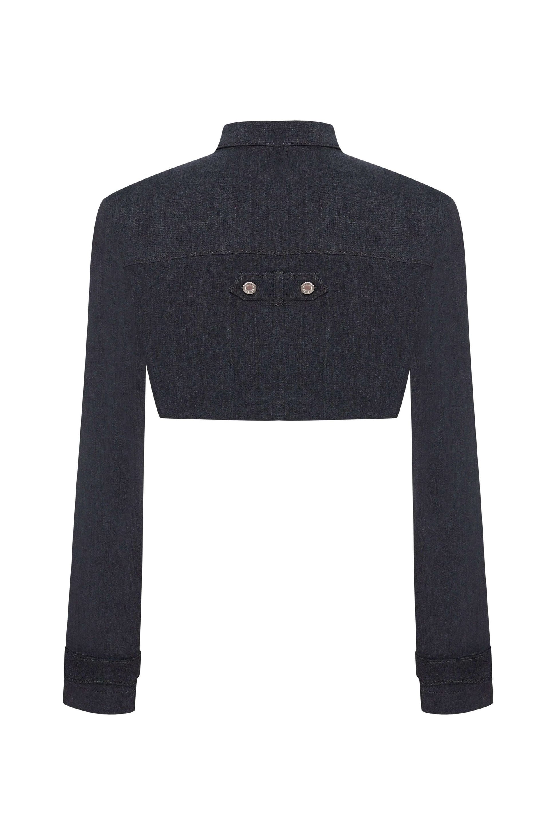 JENDUE Dark Dreams Denim Jacket - Cropped & Stylish by Jendue
