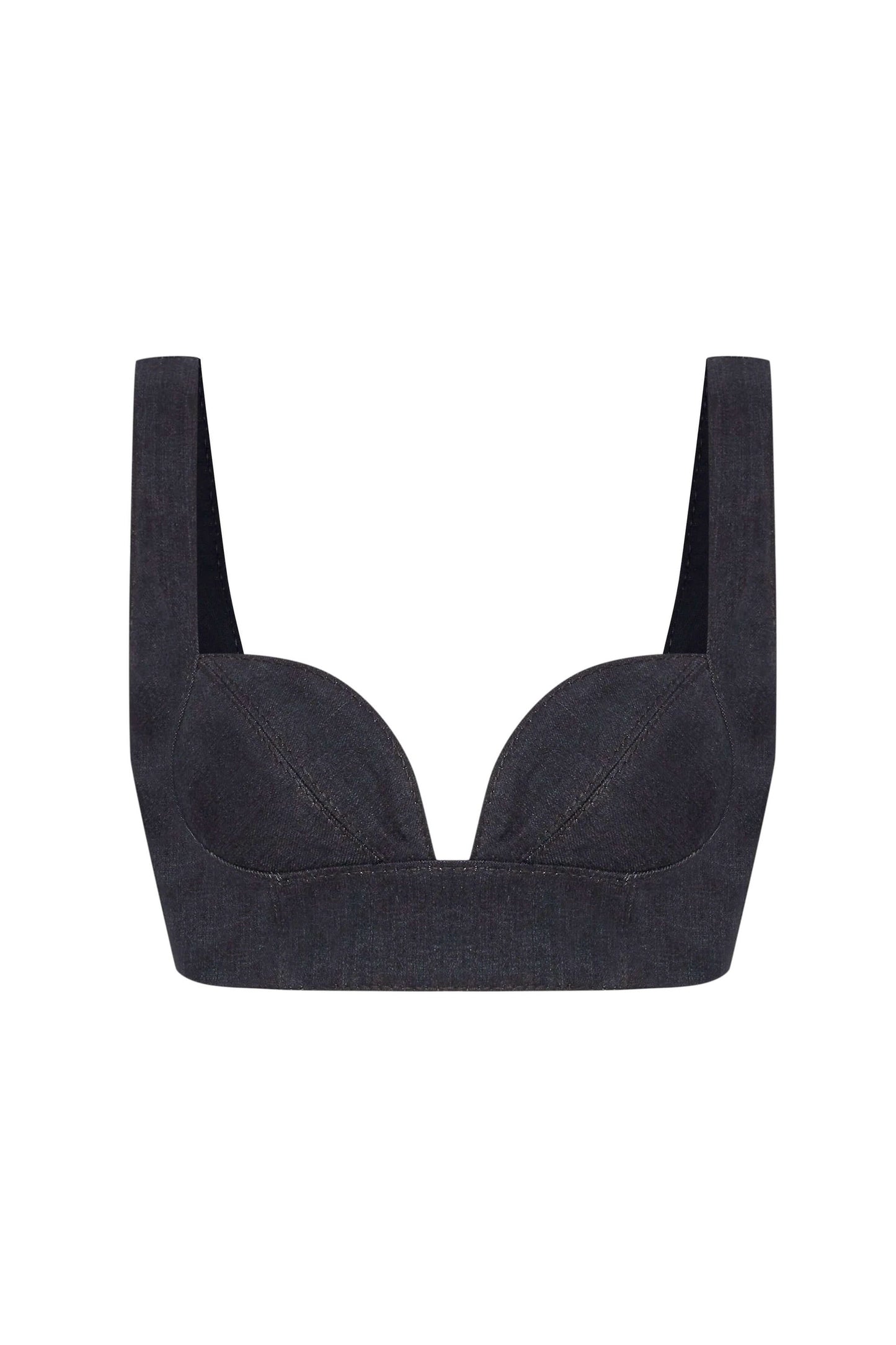 JENDUE Dreams Denim Crop Top - Stylish & Trendy Bustier by Jendue