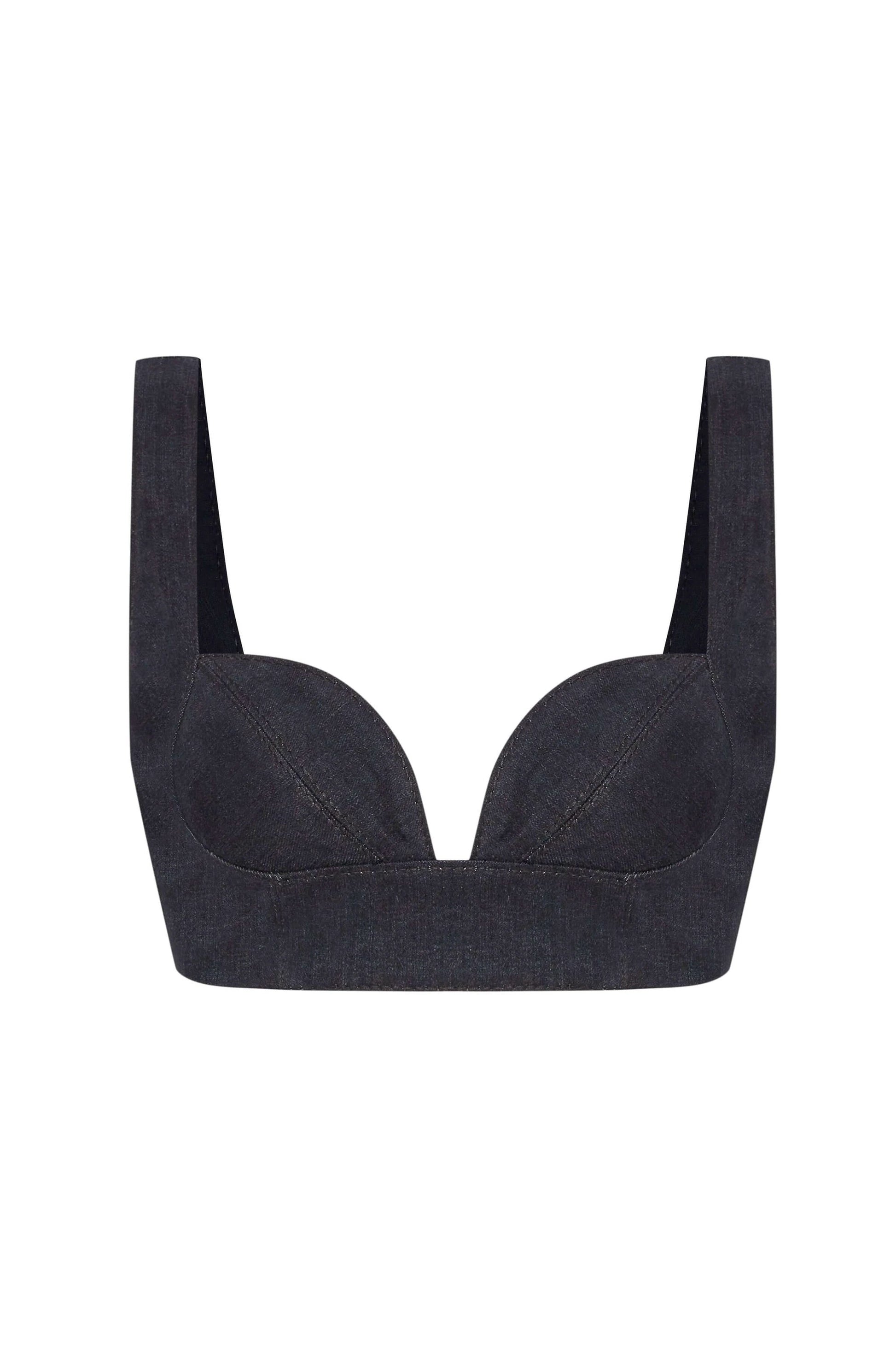 JENDUE Dreams Denim Crop Top - Stylish & Trendy Bustier by Jendue