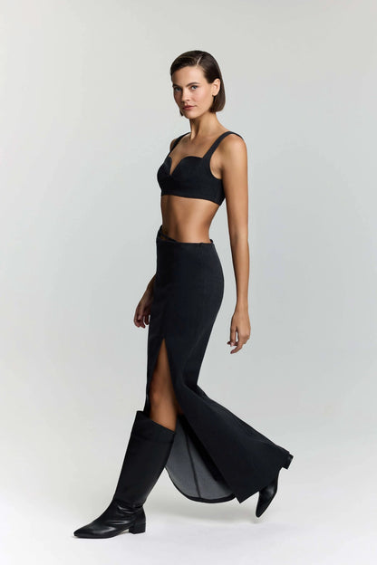 JENDUE Dreams Denim Crop Top - Stylish & Trendy Bustier by Jendue