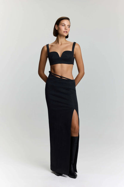 JENDUE Dreams Denim Crop Top - Stylish & Trendy Bustier by Jendue