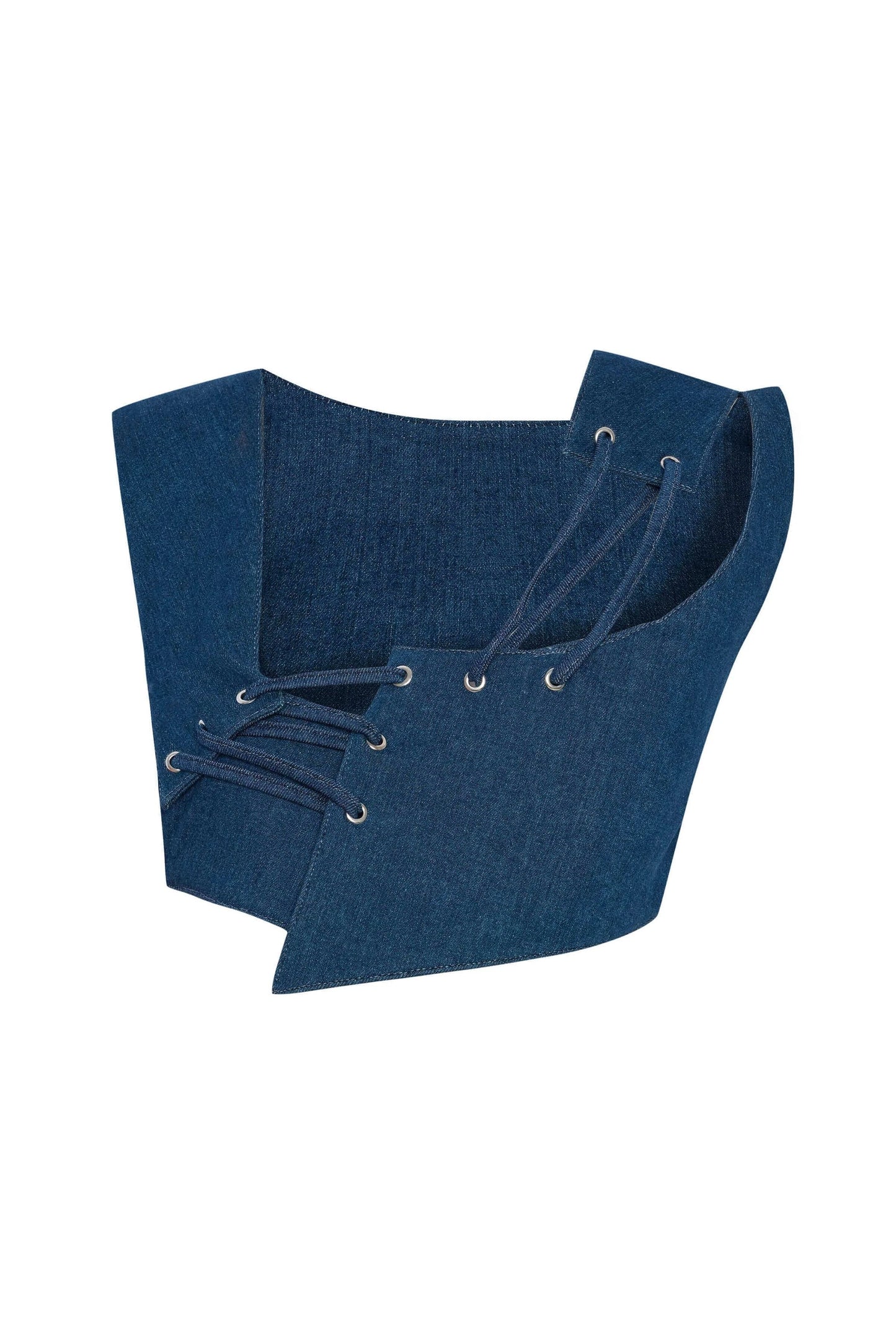 JENDUE Endless Line Denim Crop Top - Unique & Stylish by Jendue