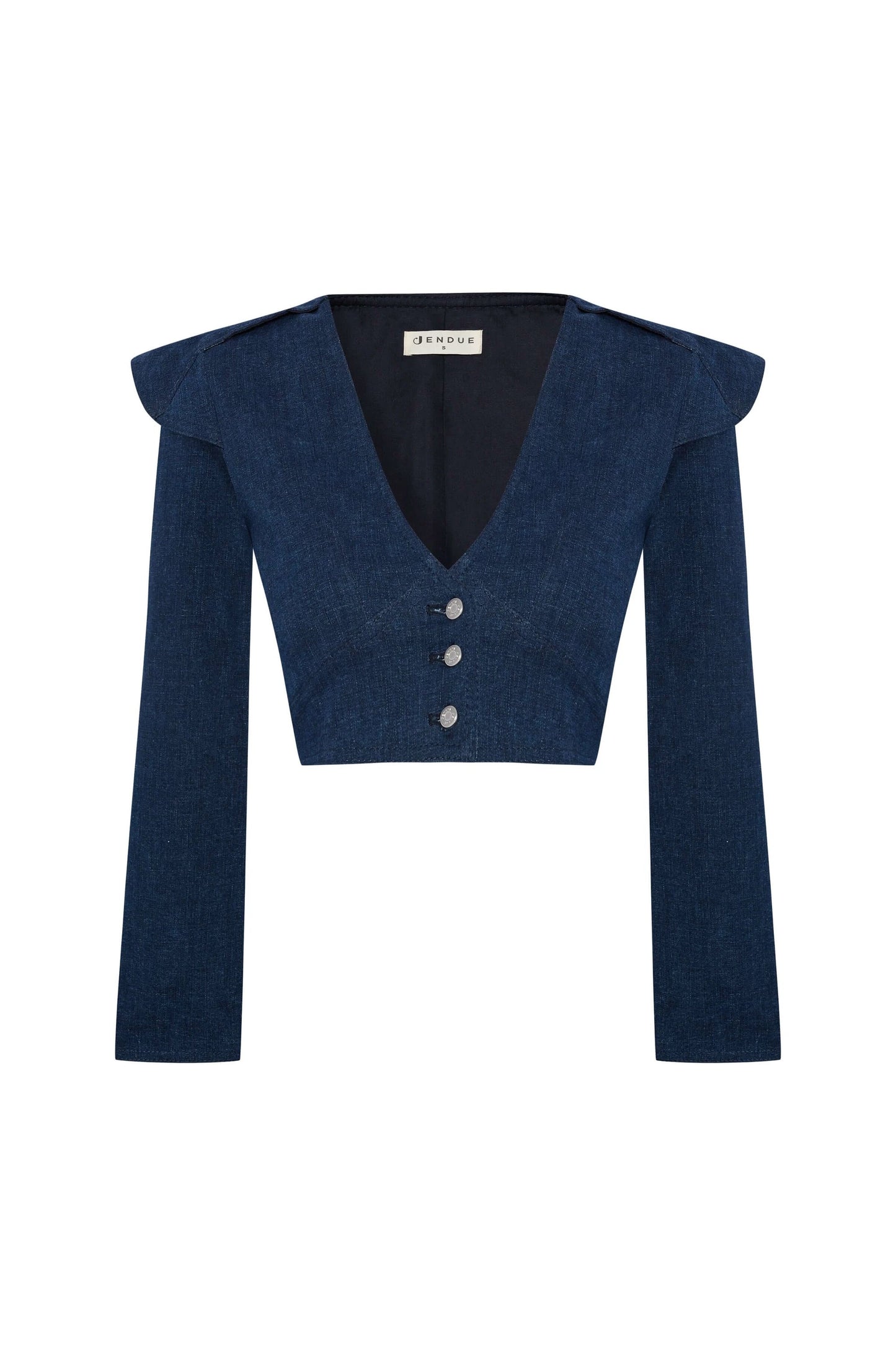 JENDUE Harmony Denim Jacket - Cropped & Stylish Outerwear by Jendue