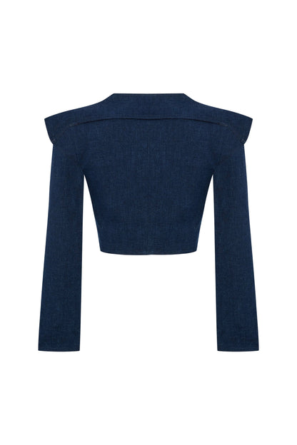 JENDUE Harmony Denim Jacket - Cropped & Stylish Outerwear by Jendue