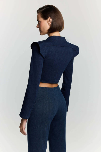 JENDUE Harmony Denim Jacket - Cropped & Stylish Outerwear by Jendue