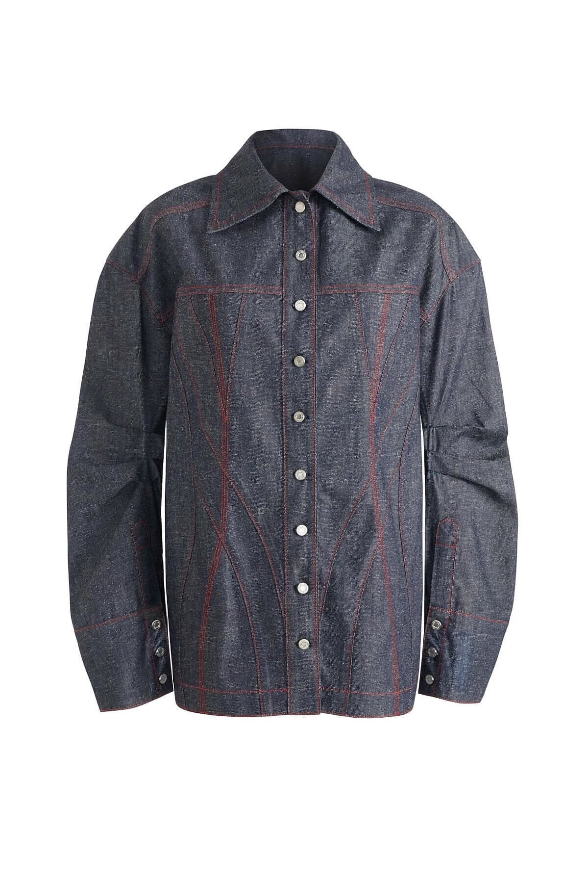 JENDUE Harvey Comfort Denim Shirt -Stylish Unisex Jean Shirt by Jendue