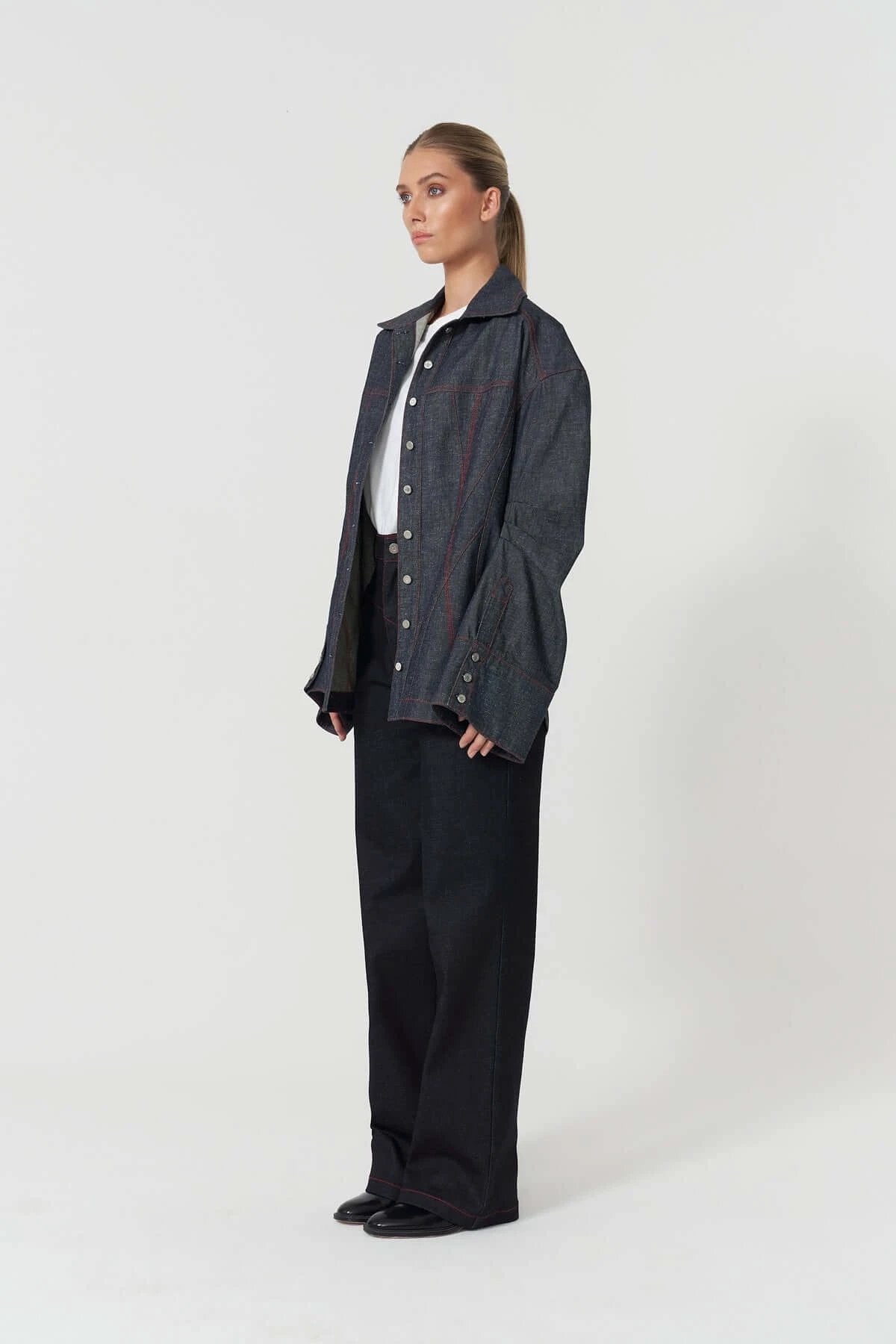 JENDUE Harvey Comfort Denim Shirt -Stylish Unisex Jean Shirt by Jendue