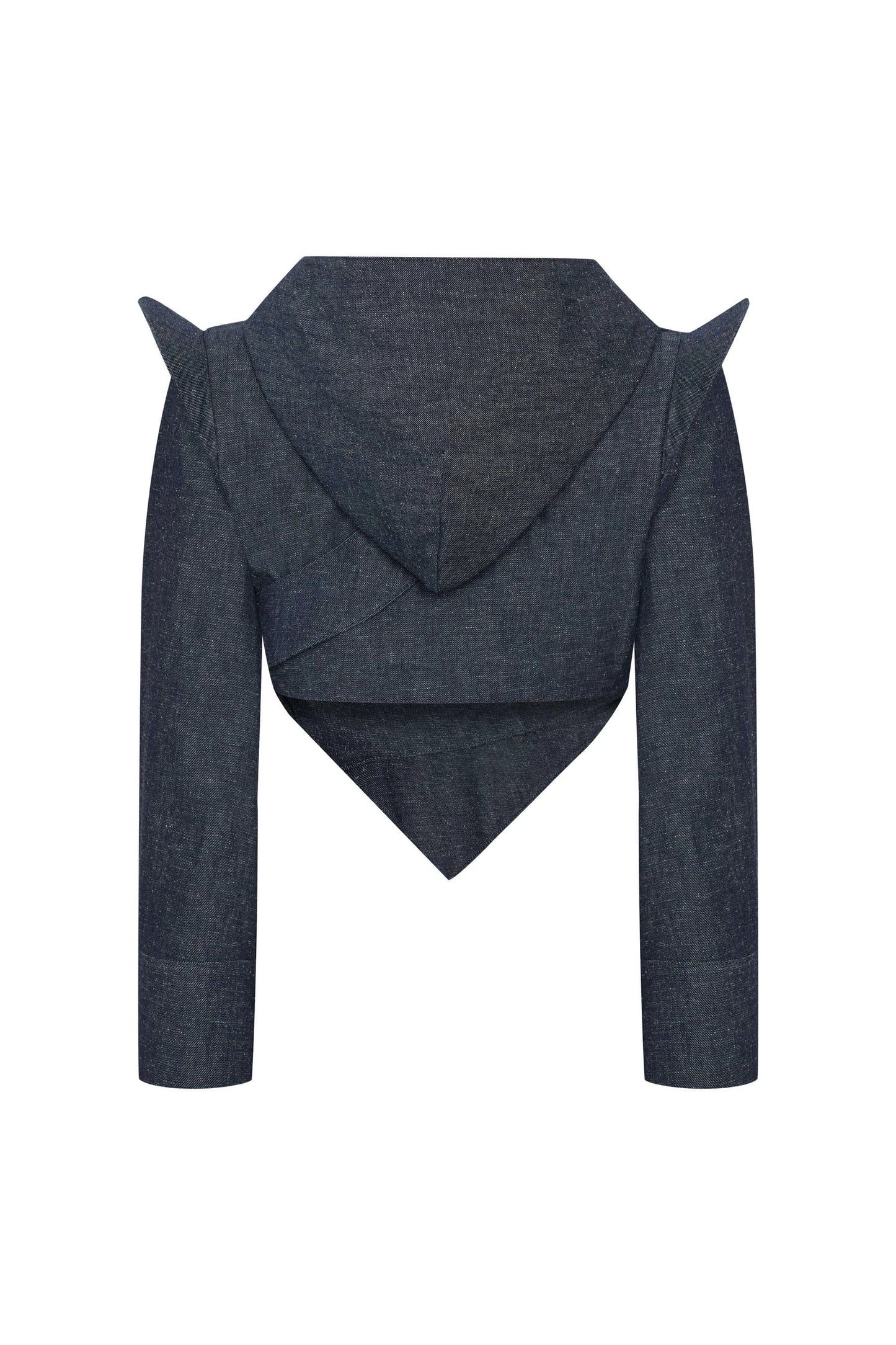 JENDUE High Frequencies Denim Jacket - Unique Cropped Style by Jendue