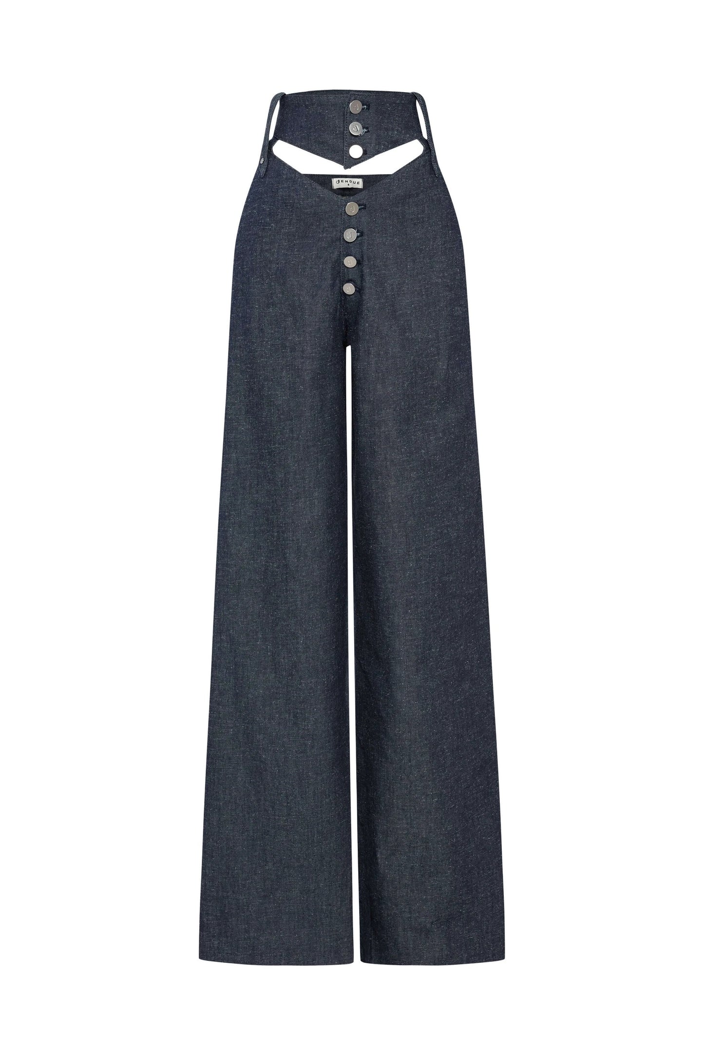 JENDUE High Frequencies Denim Jean - High Waisted Dark Wash by Jendue