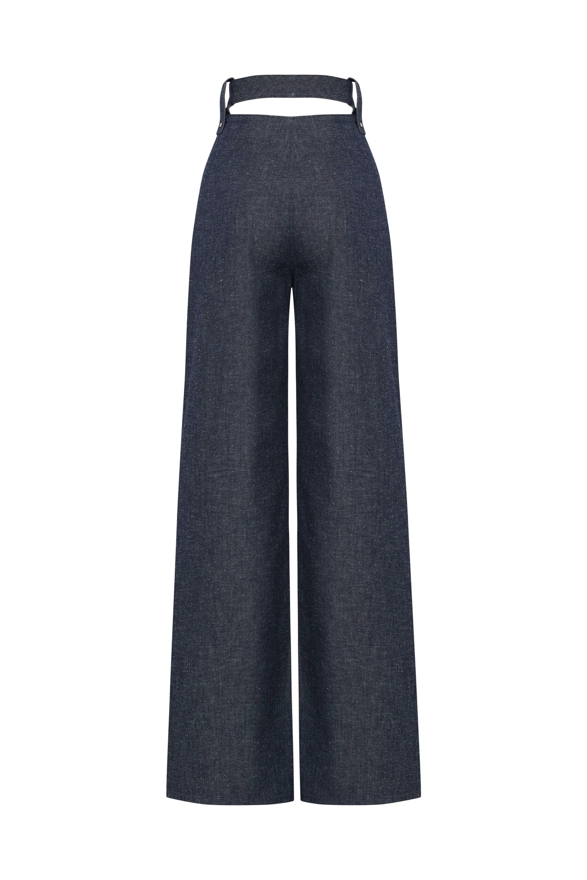 JENDUE High Frequencies Denim Jean - High Waisted Dark Wash by Jendue