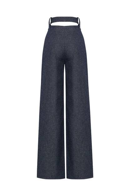 JENDUE High Frequencies Denim Jean - High Waisted Dark Wash by Jendue