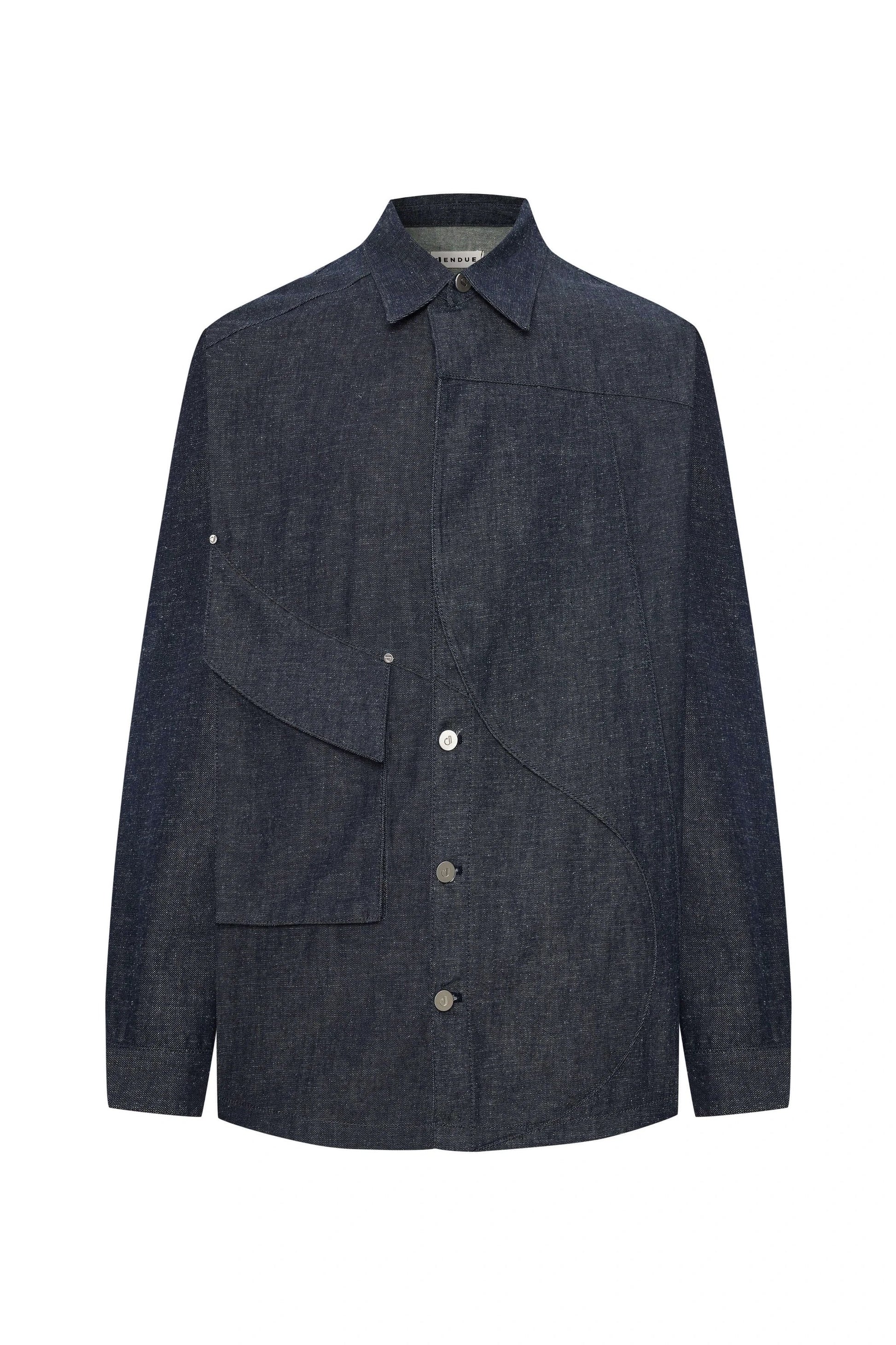 JENDUE Layered Denim Jacket - Unique Style & Comfort by Jendue