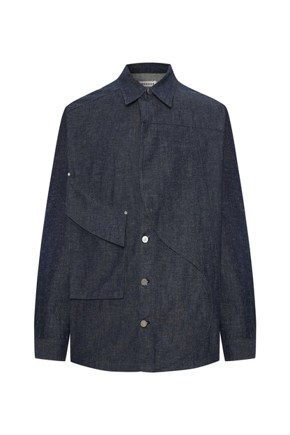 JENDUE Layered Denim Jacket - Unique Style & Comfort by Jendue