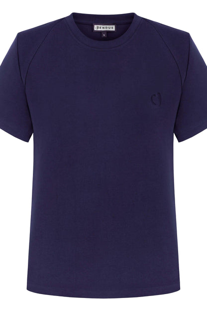 JENDUE Lena Denim T-shirt - White, Black, Grey, Purple by Jendue