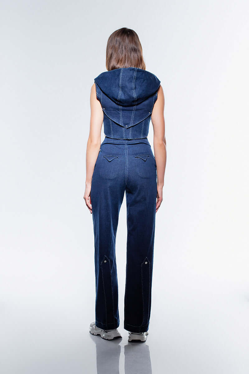 Sylvie Muse Denim Pants – Midnight Blue