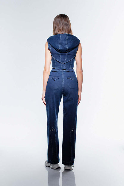 Sylvie Muse Denim Pants – Midnight Blue