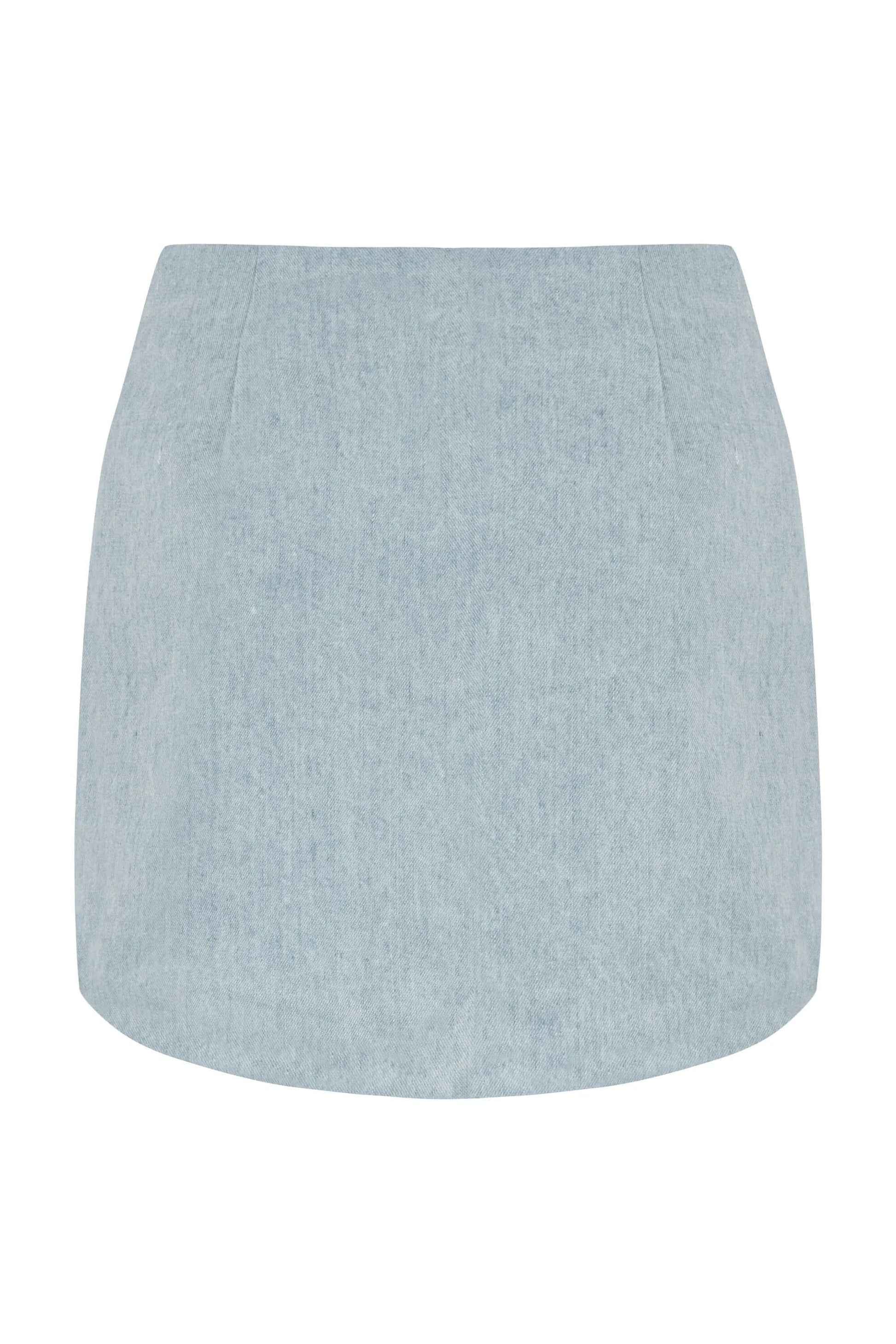 JENDUE Marvel Denim Mini Skirt - Light Wash by Jendue