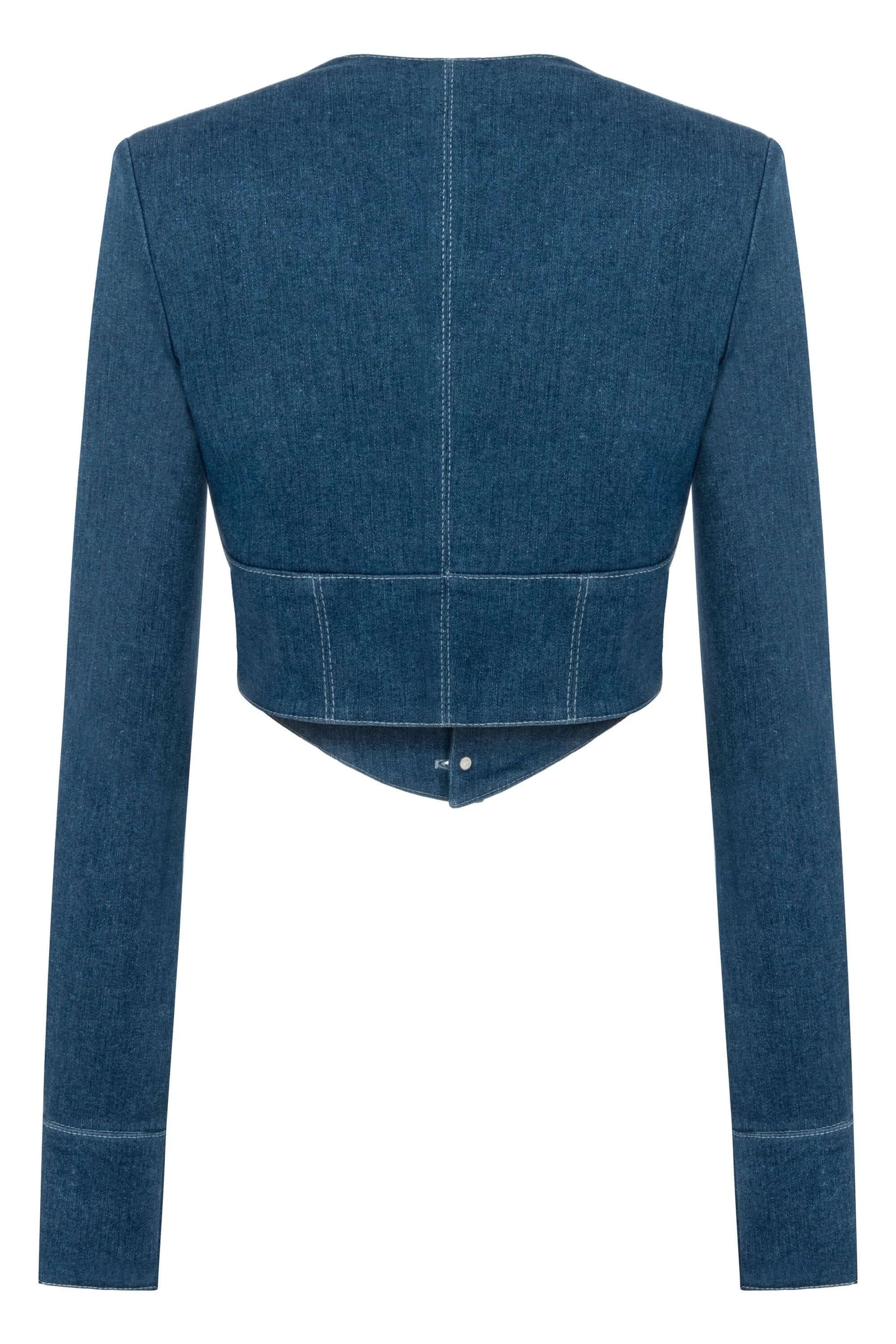 JENDUE Myla Corset Denim Top - Stylish & Structured by Jendue